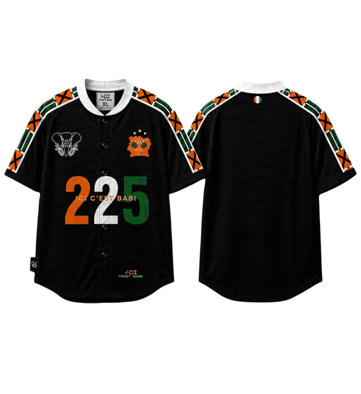 Untitled-design-3.png LE CODE 225 — Maillot Baseball Premium (Noir) - ICI C’EST BABI Côte d’Ivoire